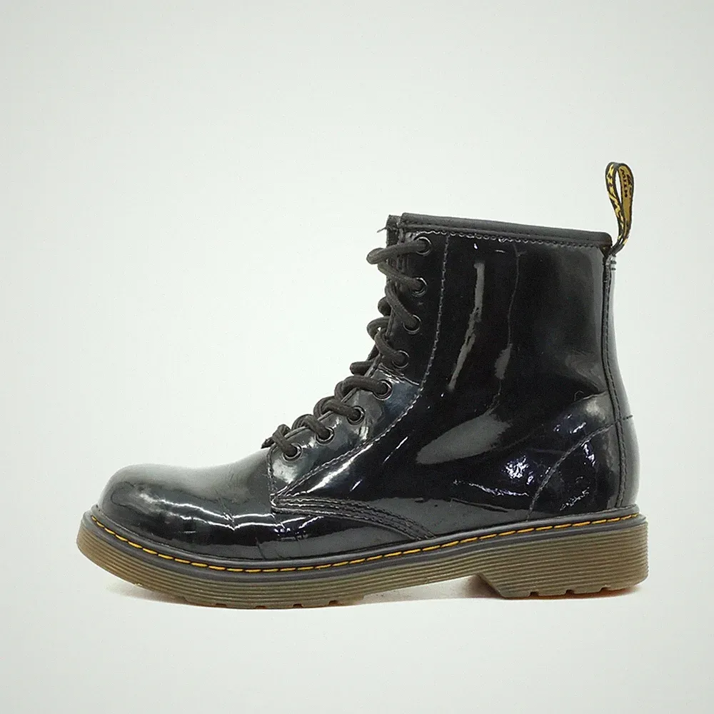 Dr. Martens Damen 1460 J Stiefel Schwarz Leder Knöchel Reißverschluss EU 36