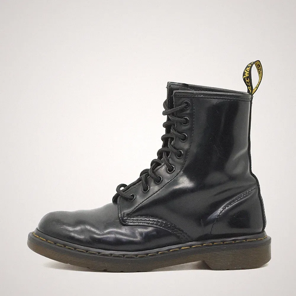 Dr. Martens Damen 1460 W Schnürstiefel Schwarz Atmungsaktiv Stiefel EU 38