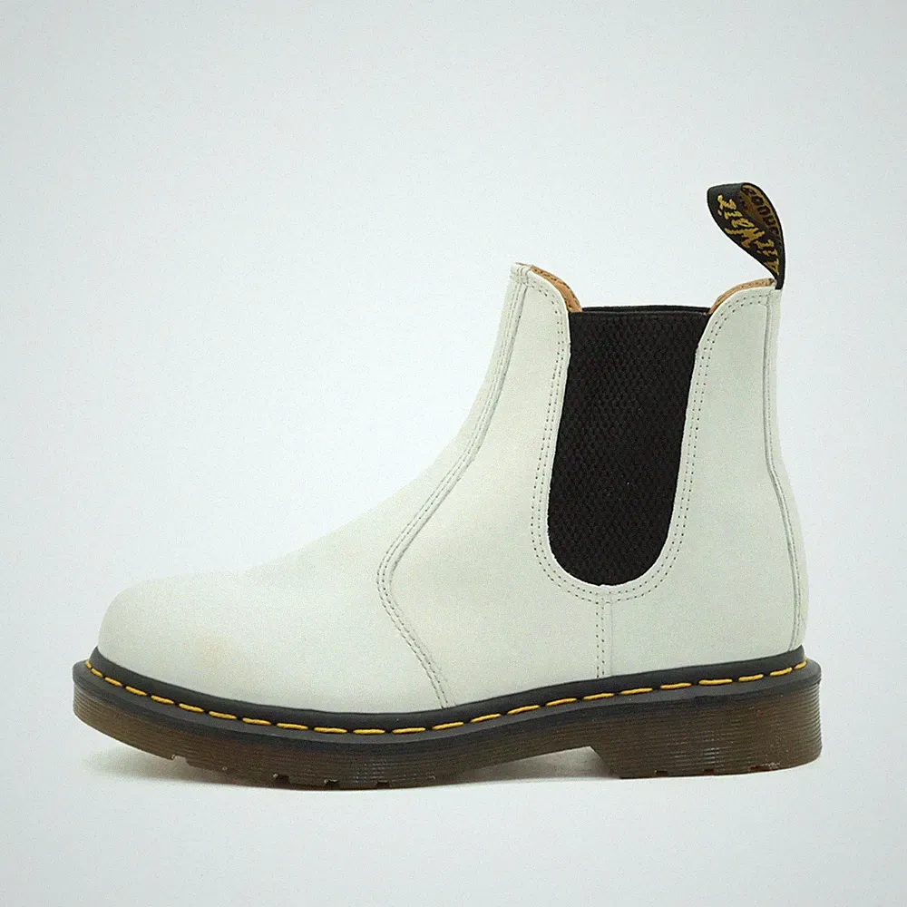 Dr. Martens Damen 2976 YS Stiefel Weiß Leder Knöchelhoch Chelsea Boots EU 38