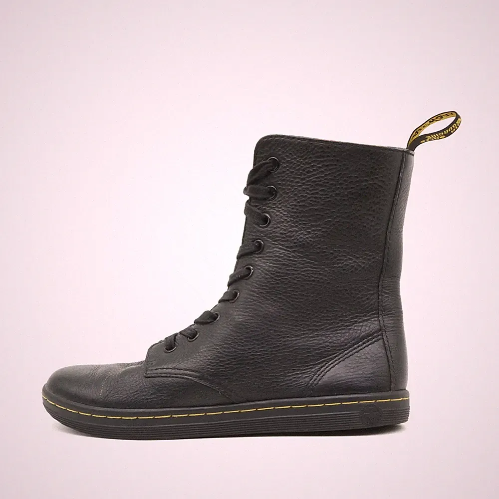 Dr. Martens Damen 3J04 Schnürstiefel Schwarz Leder Hoch Kult Stiefel EU 37