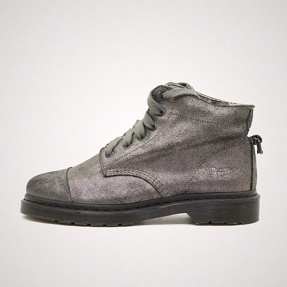 Dr. Martens Damen Aimilie Stiefel Grau Wildleder Knöchelhoch Schnürstiefel EU 42