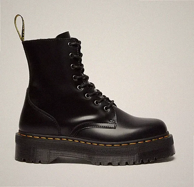 DR.MARTENS Damen Plateau Stiefel Jadon Glattleder Amphibien Schuhe