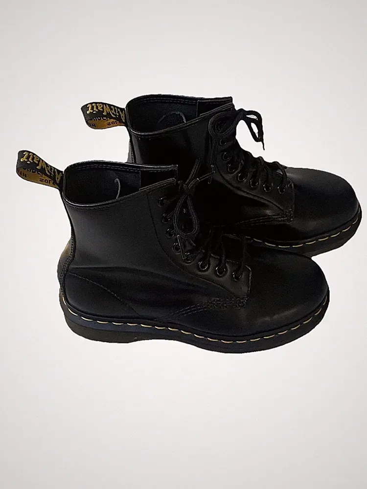 Dr. Martens Damen Stiefelette Boots Schwarz , Air Wair Schnürboots UK4,EU37