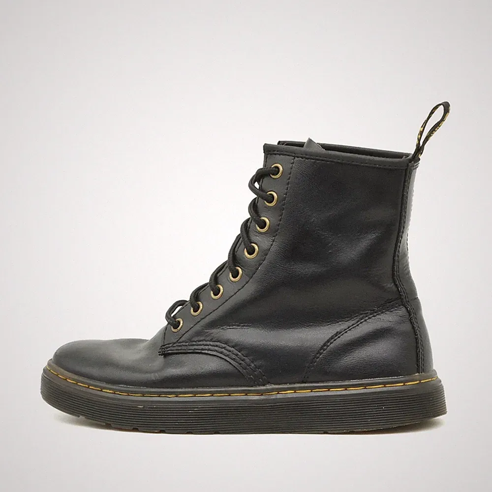 Dr. Martens Damen Zavala Schnürstiefel Schwarz Leder AirWair Stiefel EU 38