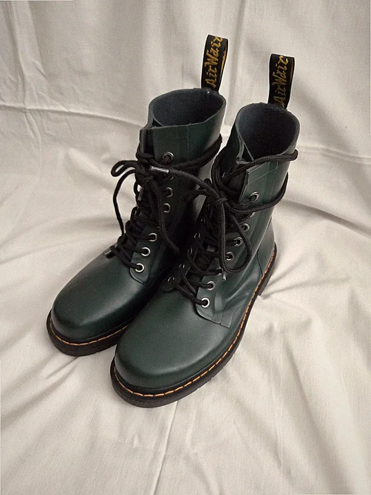 Dr. Martens Gummistiefel 39 Festival Rubber Boots Drench Grün