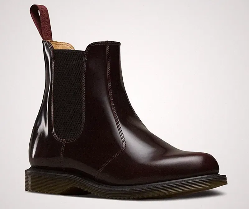 Dr. Martens Slip On Flora Cherry Red Arcadia
