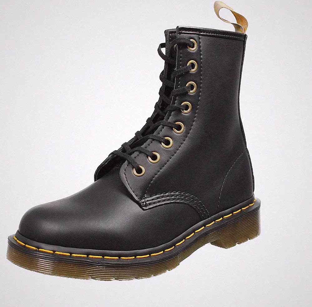Dr. Martens Vegan 1460 - Black Felix Rub Off Schwarz - Größe 40 [6,5 US 25,5cm]
