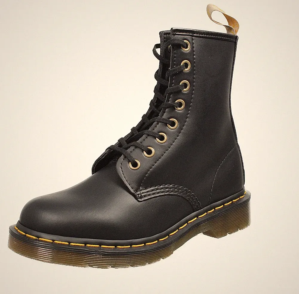 Dr. Martens Vegan 1460 - Black Felix Rub Off Schwarz - Größe 40 [6,5 US 25,5cm]