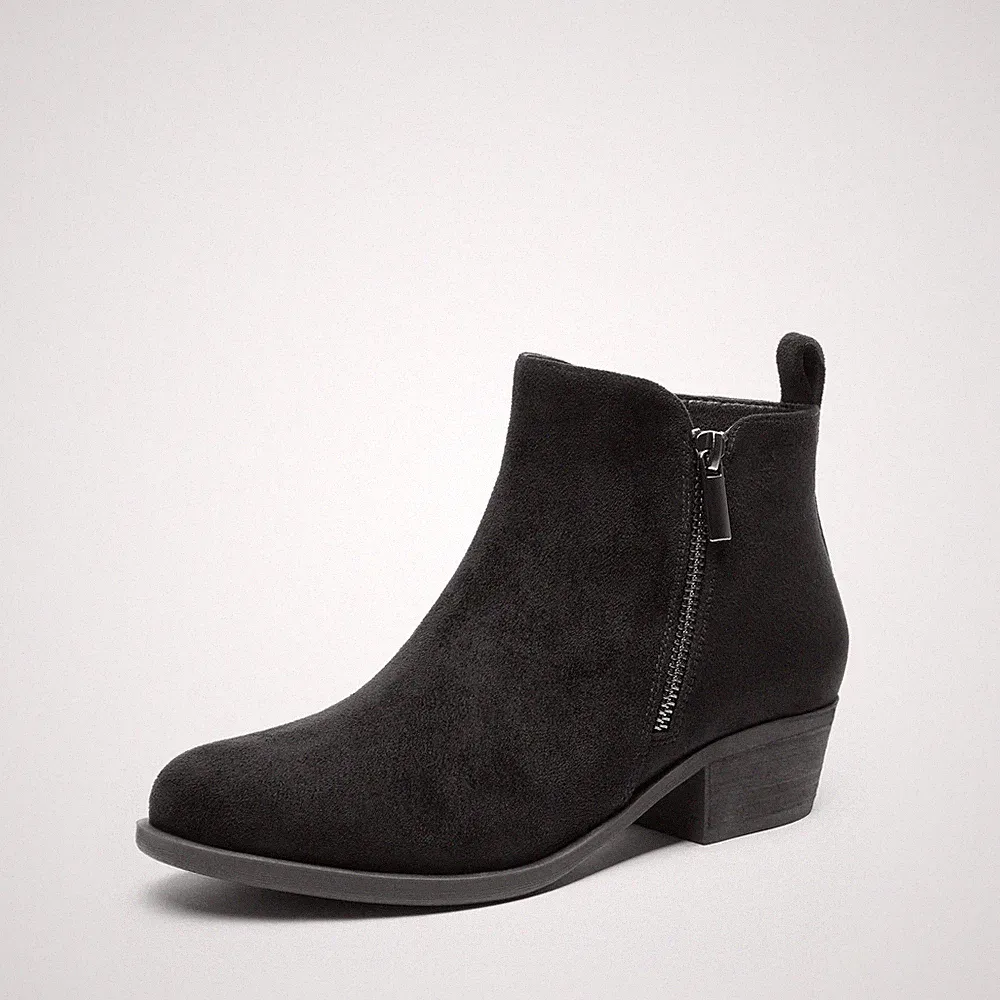 DREAM PAIRS Ankle Boots Stiefeletten Damen Schwarz 38 Damenstiefel