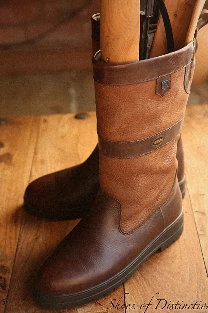 Dubarry Braun Leder Nubuk Gummistiefel Schuhe Damen UK 8 US 9 EU 41