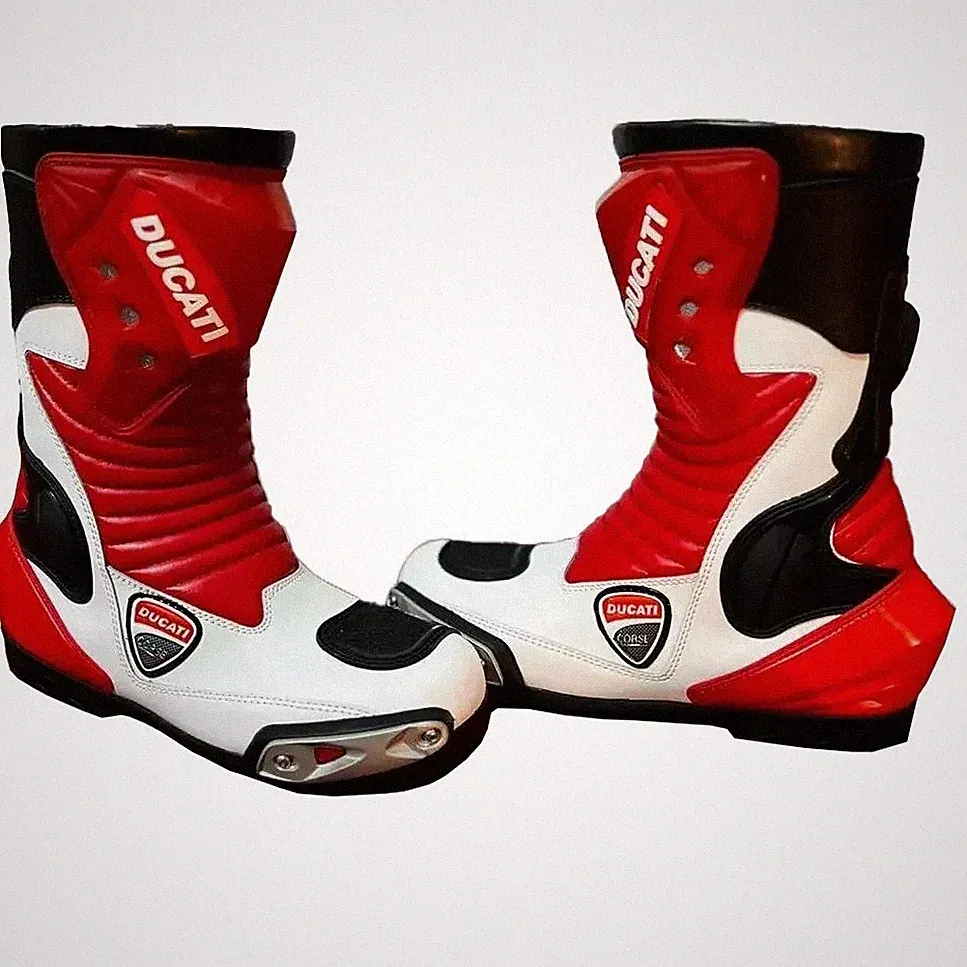 DUCATI CORSE MOTORRADSTIEFEL BOOTS DAMEN/HERREN HALBHOHER STIEFEL MOTORRADSCHUHE
