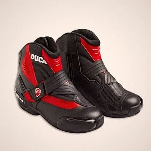 DUCATI CORSE MOTORRADSTIEFEL BOOTS DAMEN/HERREN HALBHOHER STIEFEL MOTORRADSCHUHE