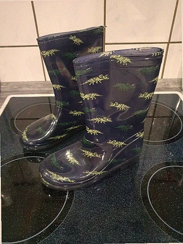 Dunkelblaue "Dinos" Gummistiefel - Gr.33/34 - NEU