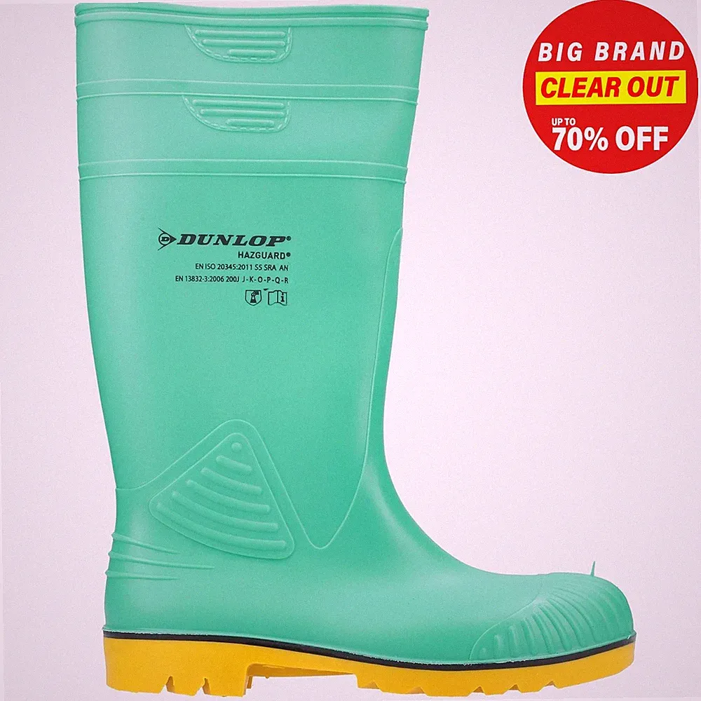 Dunlop Acifort Hazguard Chemische Sicherheitsschuhe Herren Gummistiefel