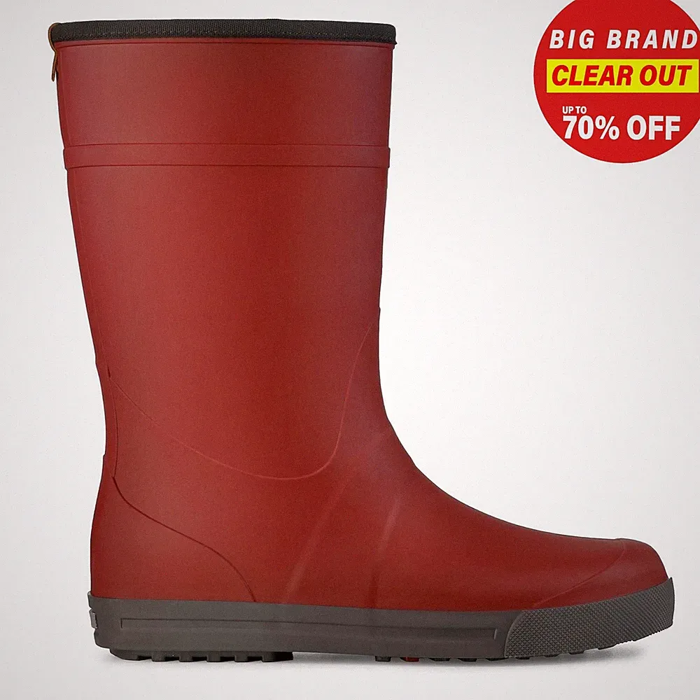 Dunlop Amsterdammer Damen Gummistiefel Winter Gummistiefel Weinrot