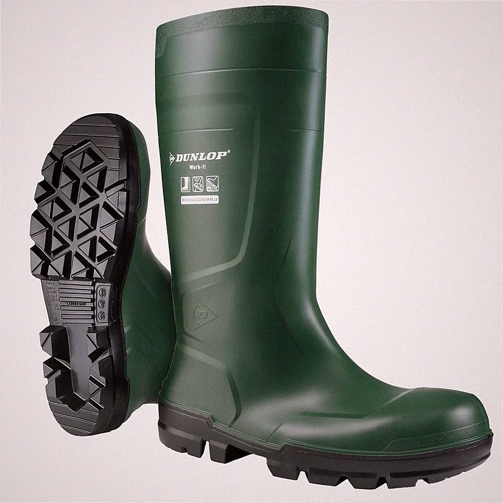 Dunlop Arbeit-Es Volle Sicherheit Wasserdichte Herren Slip-On Gummistiefel