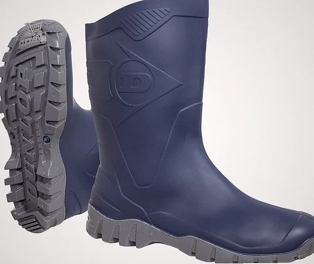 Dunlop Dee Arbeit Regen Gummistiefel Wasserdicht Herren Damen Original 44