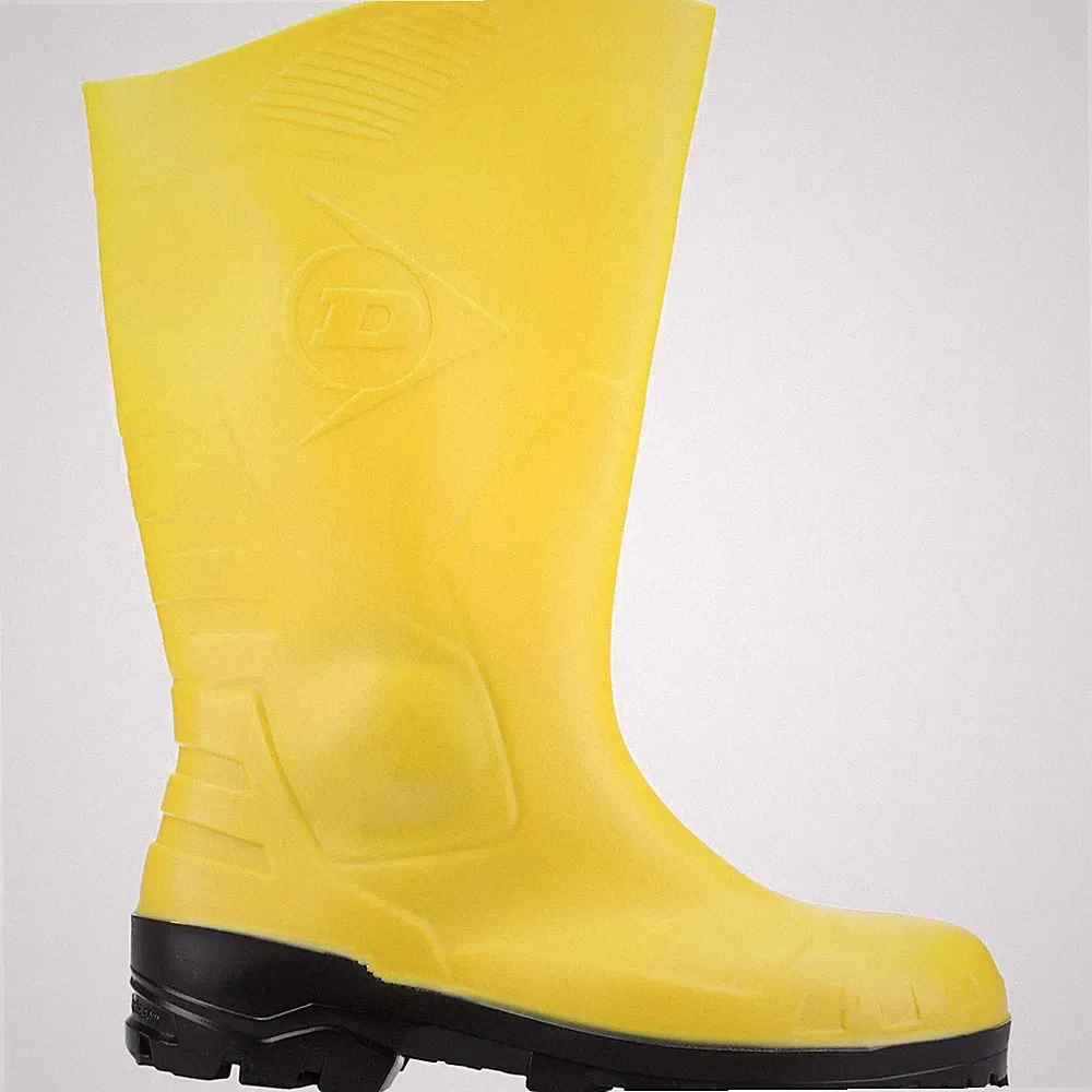 Dunlop Devon Unisex Arbeits Outdoor Sicherheit Gummistiefel gelb