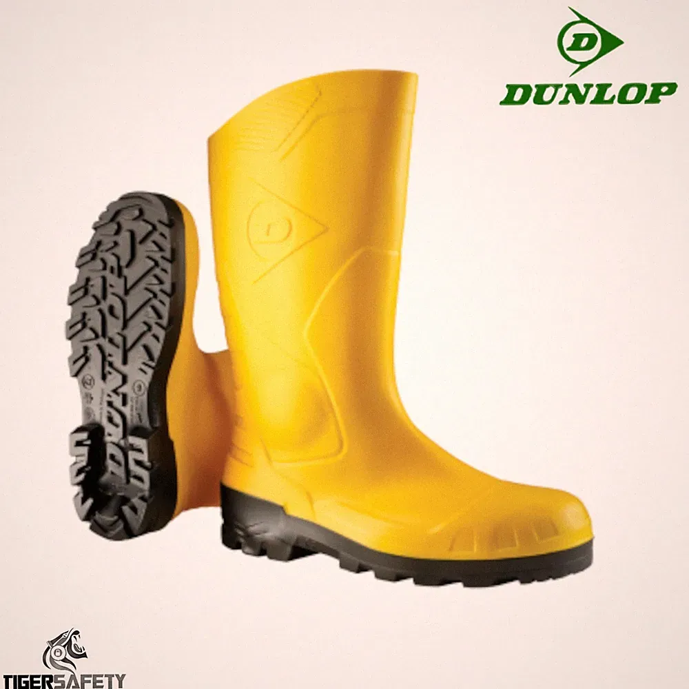 Dunlop Devon Wade Kurz Halblang Stahlkappe Sicherheit Gummistiefel
