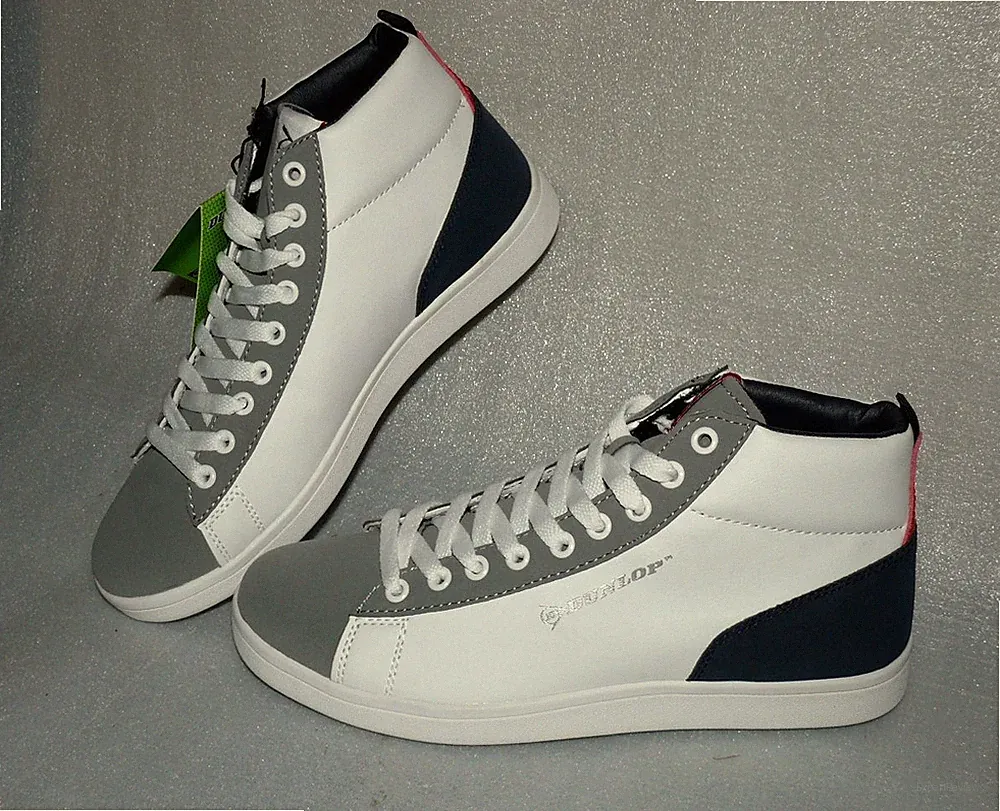 Dunlop DP514847 Hi Jerez Rau Leder Sneaker Sport Schuhe Lace Lauf Boots 40 46 WH