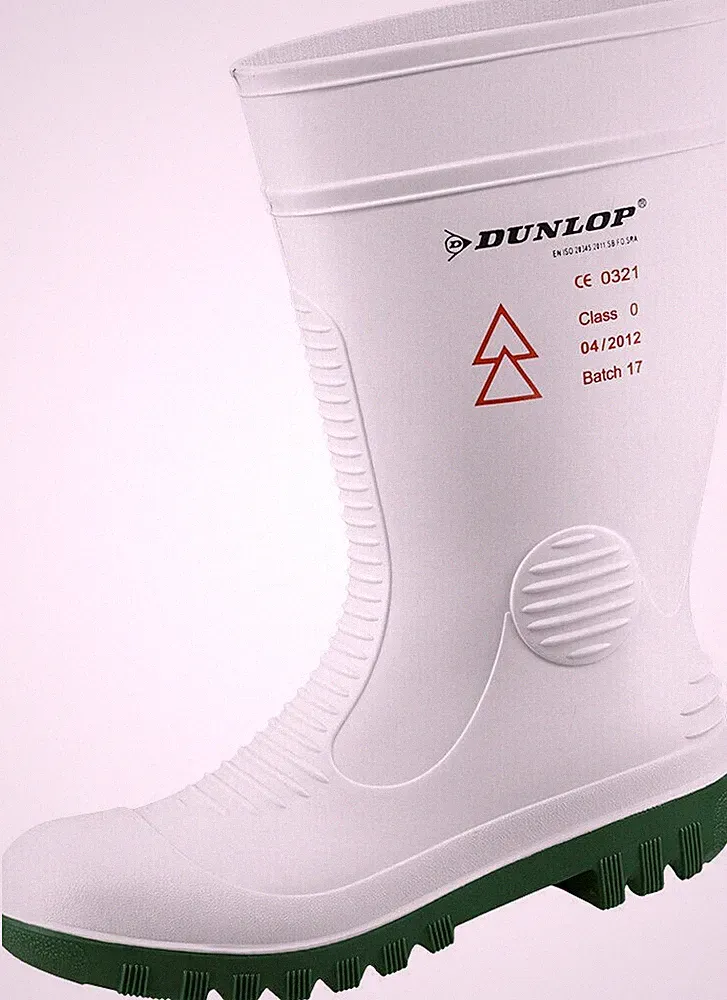 DUNLOP Elektriker Gummistiefel Sicherheitsstiefel Gummi Stiefel weiß Gr. 39-47