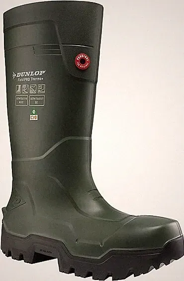 Dunlop Fieldpro Thermo + grün Gummistiefel