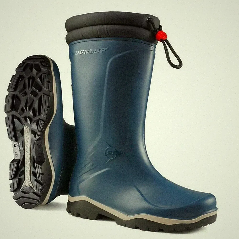 Dunlop Fleece gefütterte Blizzard Gummistiefel Thermo wasserdicht warm Gummistiefel