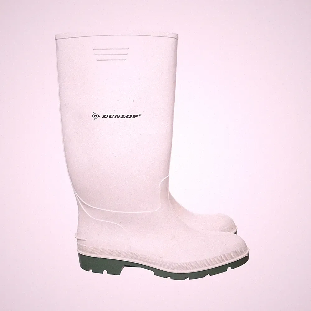 Dunlop, Gummistiefel, Größe: 43, model: pricemastor, Weiß/Grün, Herren #7UK