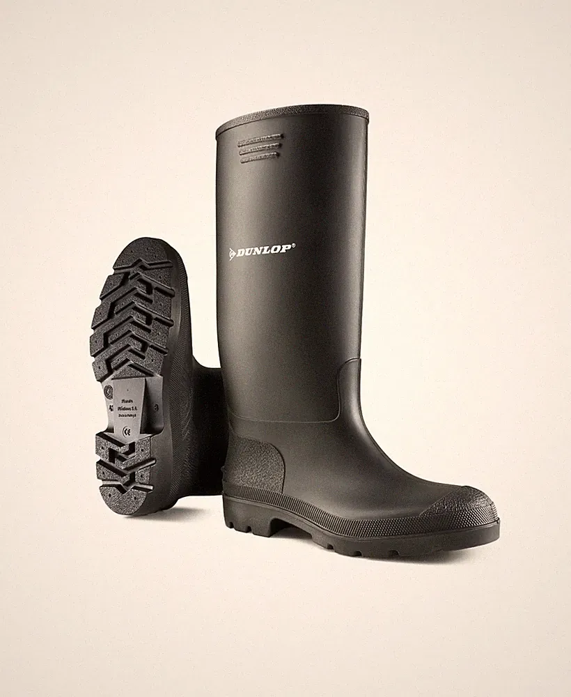 DUNLOP Gummistiefel PVC Arbeitsstiefel schwarz Garten Berufsstiefel Pricemastor