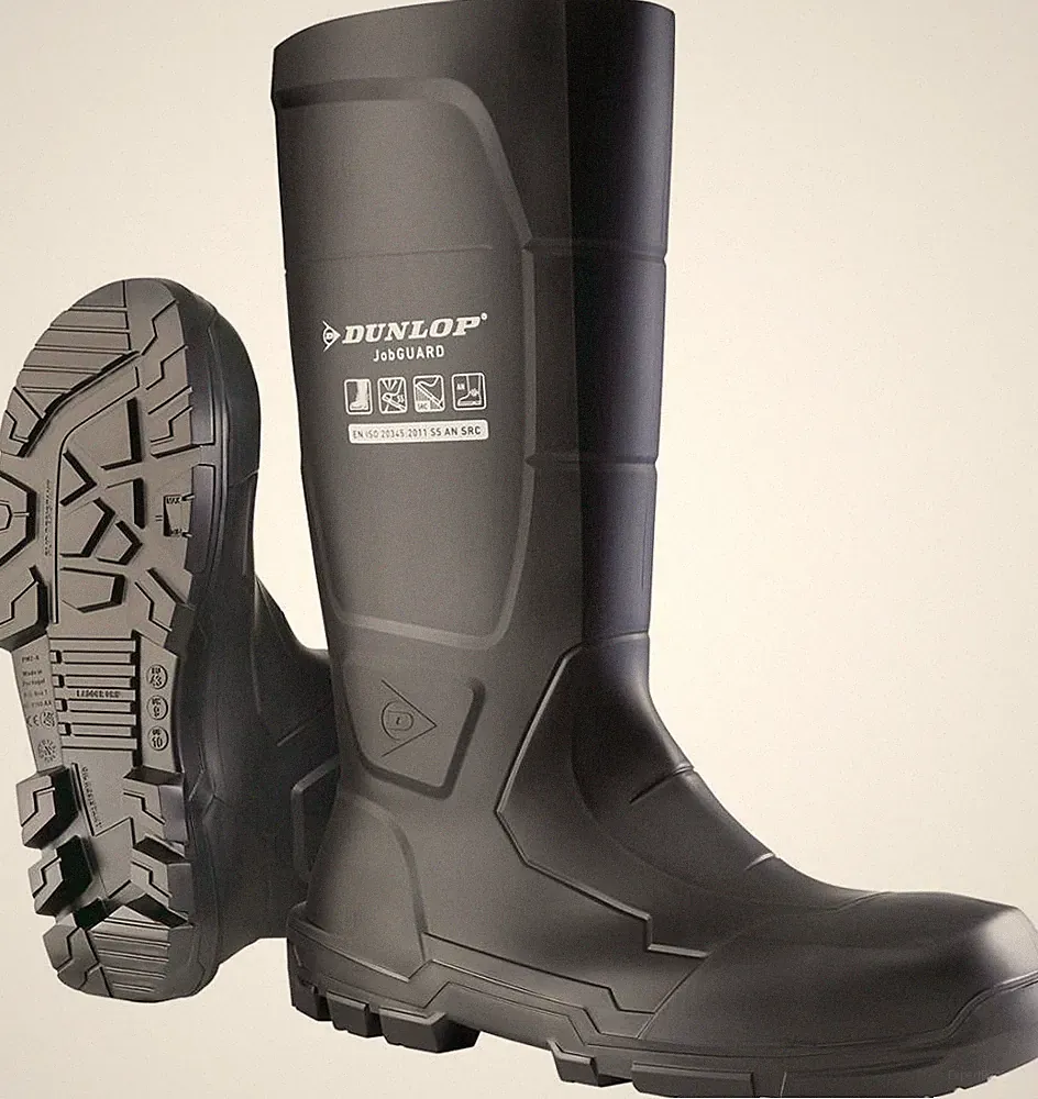 DUNLOP Gummistiefel S5 PVC Stiefel Arbeitsstiefel schwarz JobGuard