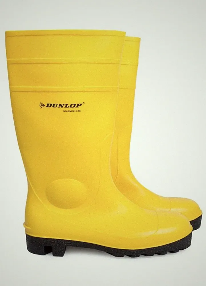 Dunlop Gummistiefel Stiefel S5 Wasserdicht Gelb 46 Estrich Sicherheitsstiefel