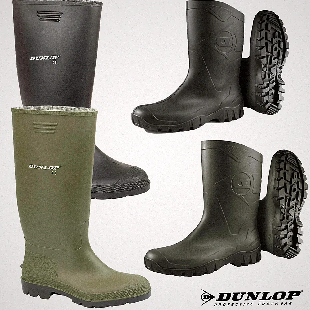 Dunlop Gummistiefel wasserdicht Regen Festival für Herren Größen UK