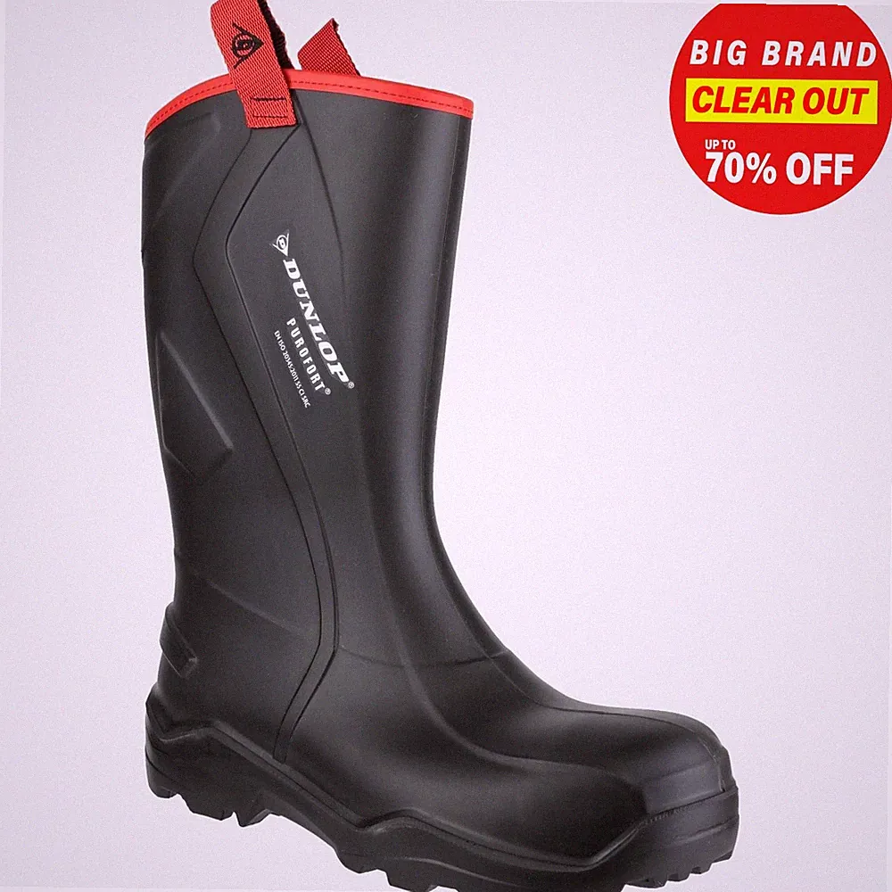 Dunlop Herren Purofort + Robust Voll Sicherheit Gummistiefel Arbeitsstiefel