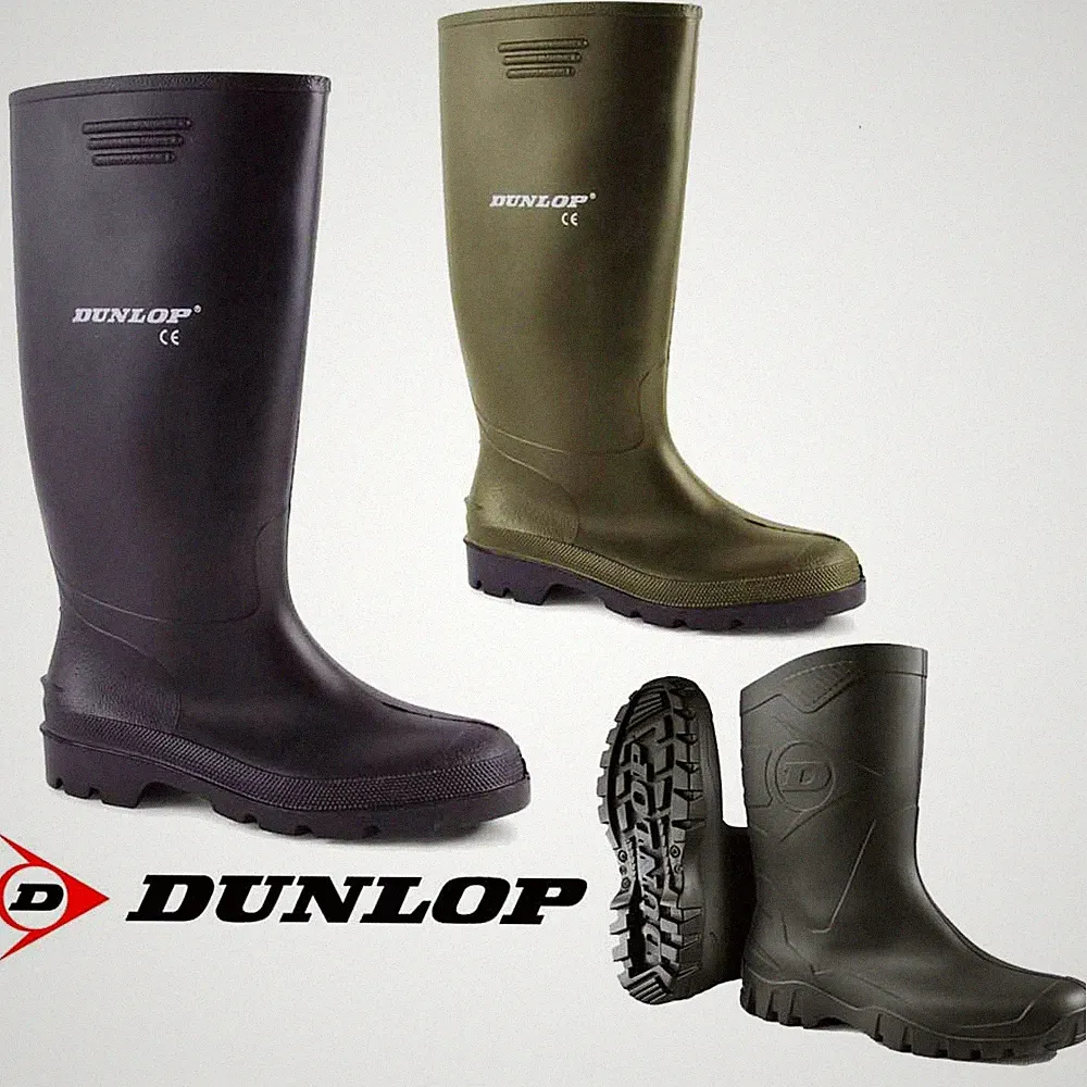 Dunlop Jagd wasserdichte Herren-Gummistiefel Wandern Regen Festival UK
