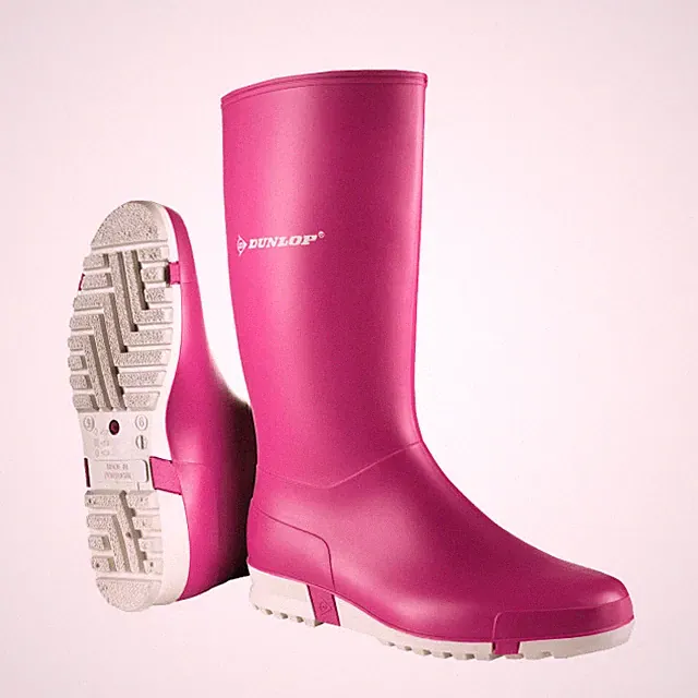 Dunlop K272111 Wasserdichte PVC-S5-Stiefel, Rosa