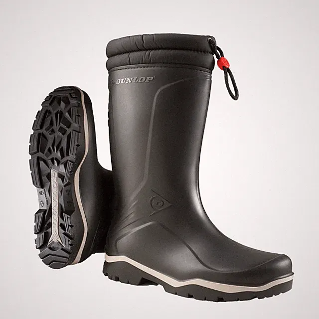 Dunlop K400061 Blizzard Wasserdichte Stiefel mit Pelzfutter, Schwarz