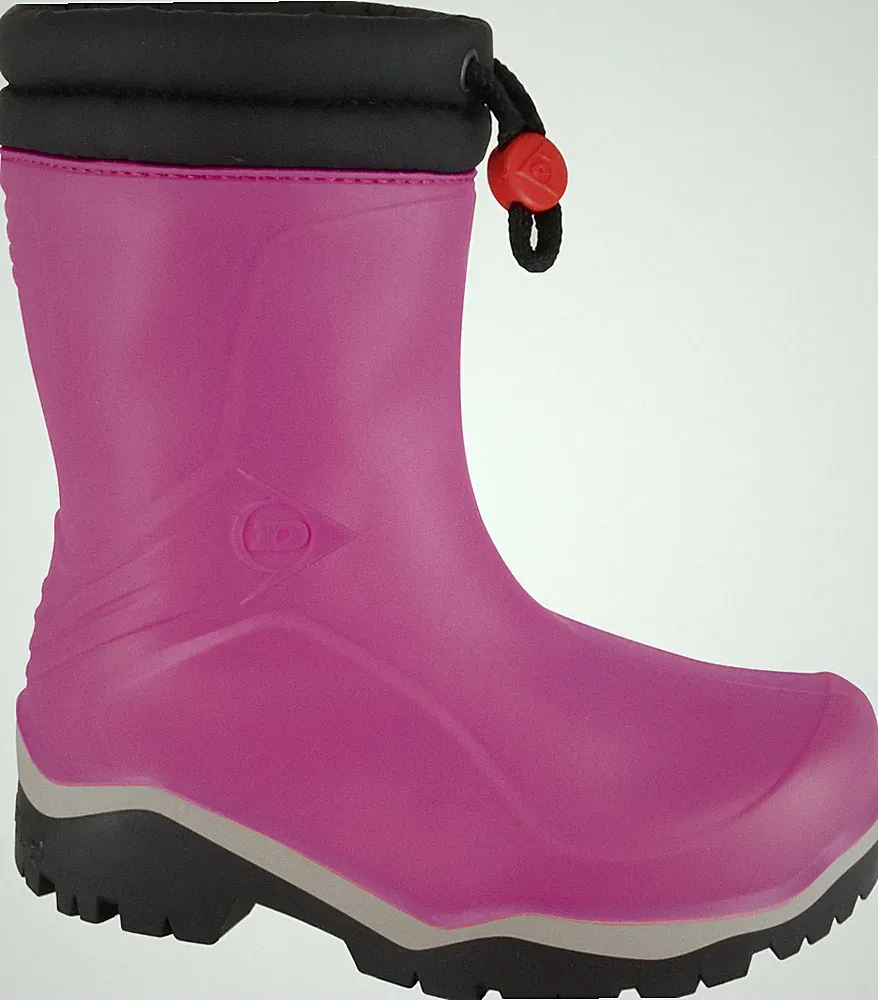 Dunlop Kids Blizzard Winterstiefel PVC rosa Gummistiefel Kinder Mädchen Stiefel