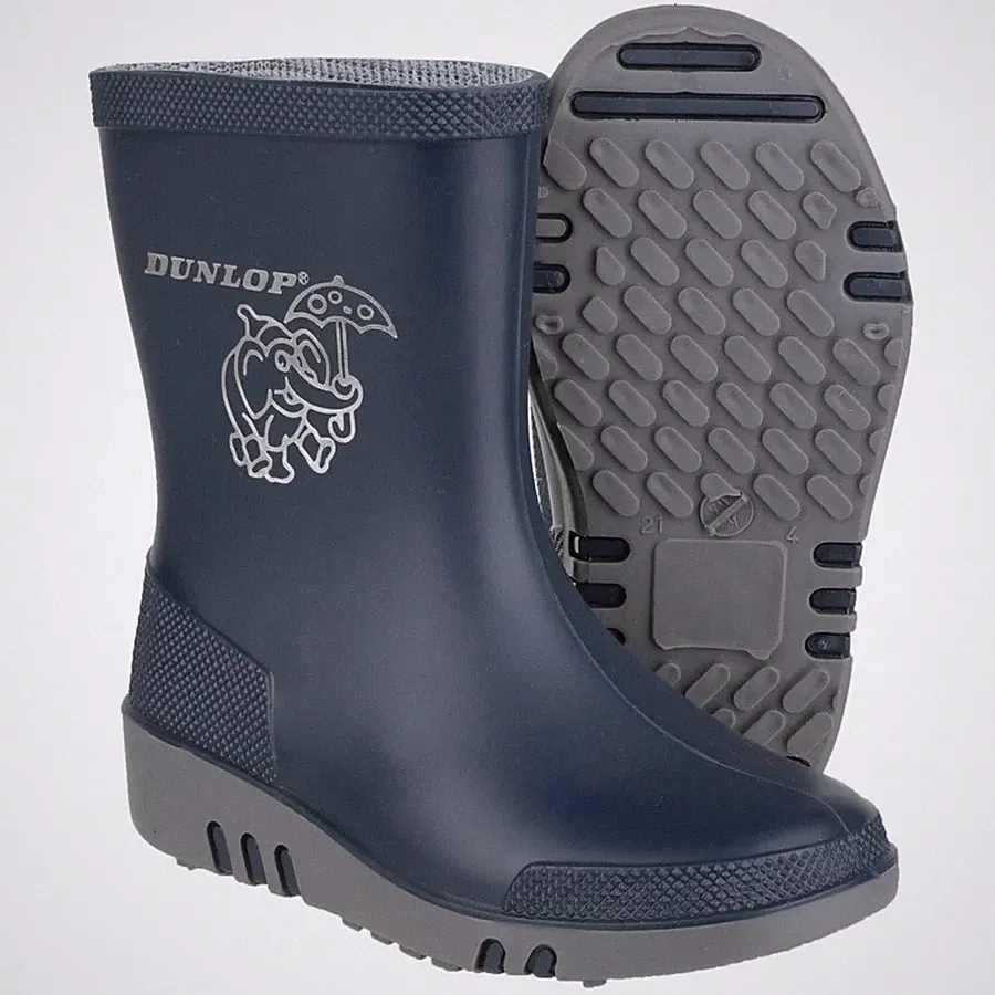 Dunlop Mini Kinder-Gummistiefel Blau Grau Gr. 22 K151710.22