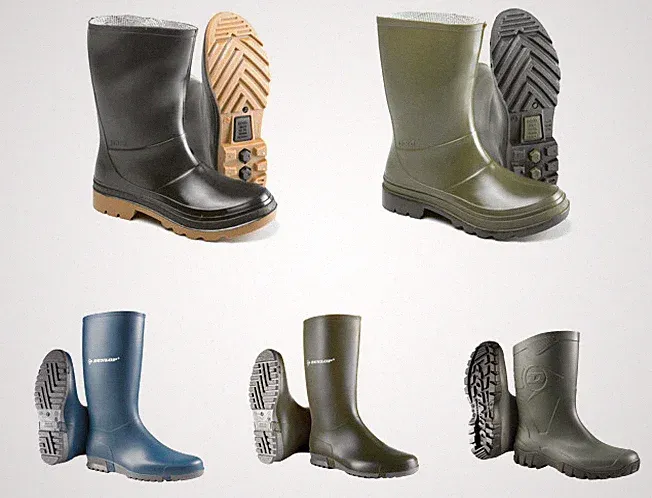 DUNLOP NORA SPIRALE Marken Stiefel Gummistiefel Damen Herren oliv blau schwarz