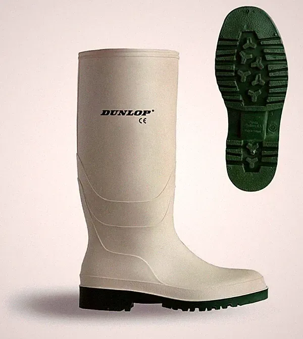 Dunlop Pricemaster Gummistiefel ohne Sicherheit weiß Größe 4