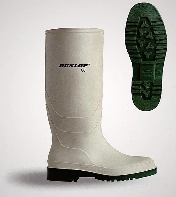 Dunlop Pricemaster Gummistiefel ohne Sicherheit weiß Größe 7