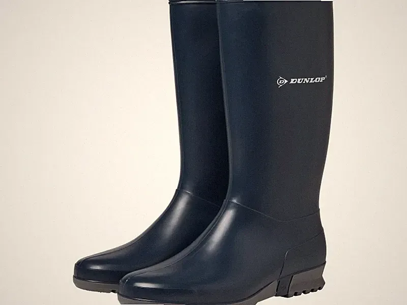 Dunlop Protective Damen Gummistiefel PVC Blau Größe 39 Regenstiefel Rain Boots