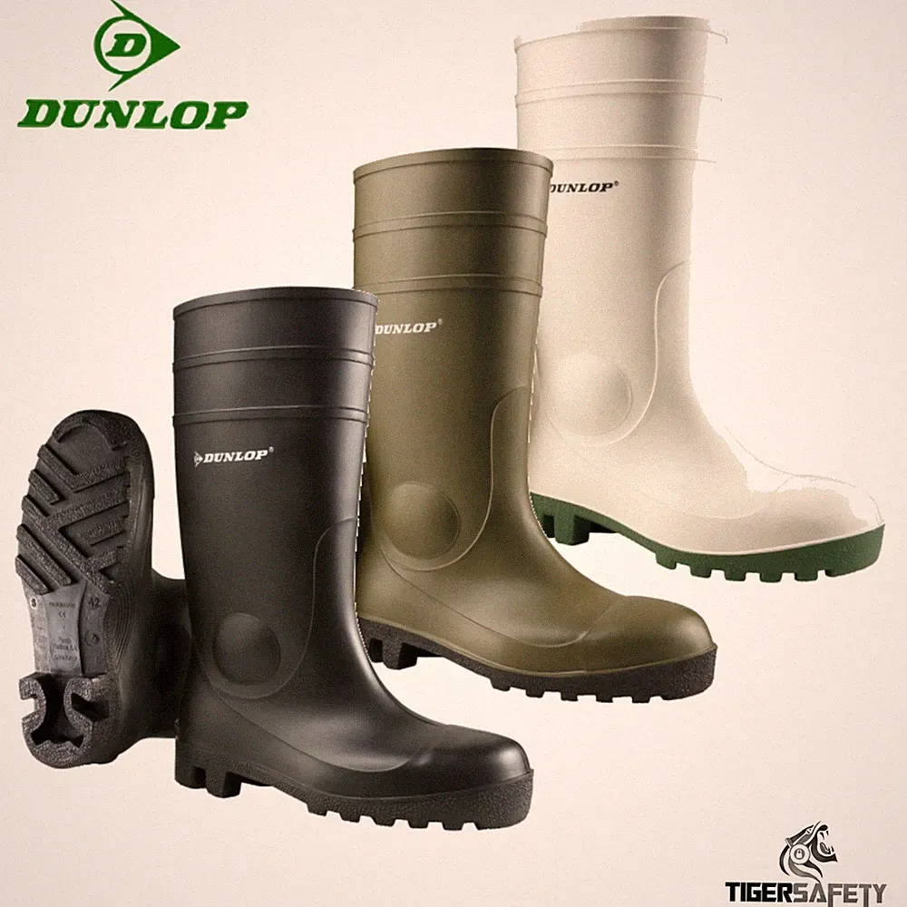 Dunlop Protomastor Wasserfest Stahlkappe Gummistiefel Ppe