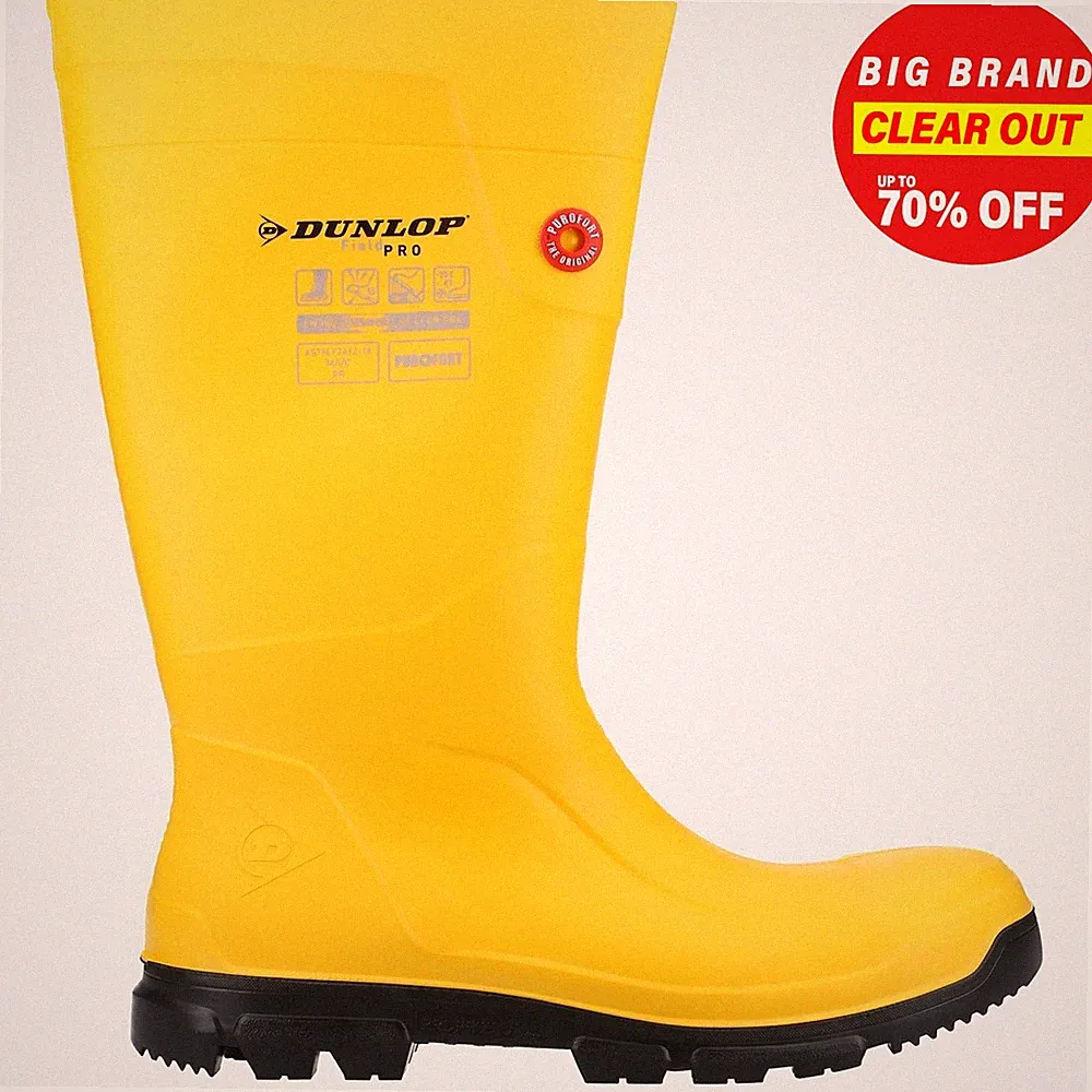 Dunlop Purofort FieldPRO Herren Vollschutz WASSERDICHT Sicherheits-Wellington