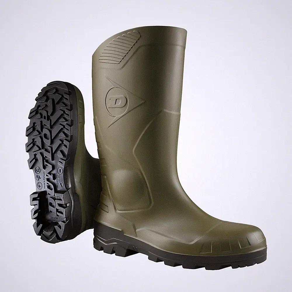 Dunlop Schutzstiefel Devon Vollschutz Dunkelgrün Größe 40 EU