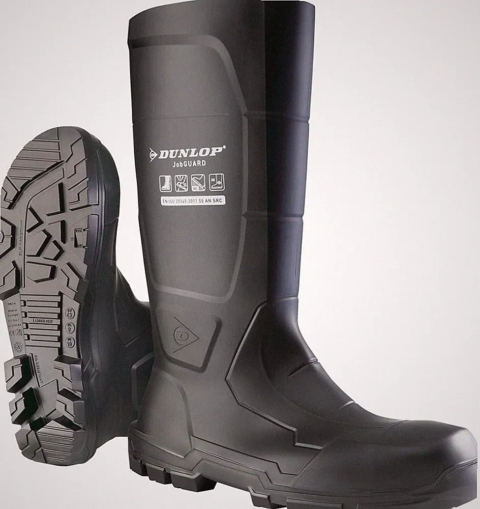 DUNLOP Sicherheitsstiefel Gummistiefel JobGUARD Gummi Stiefel S5 schwarz 37-49
