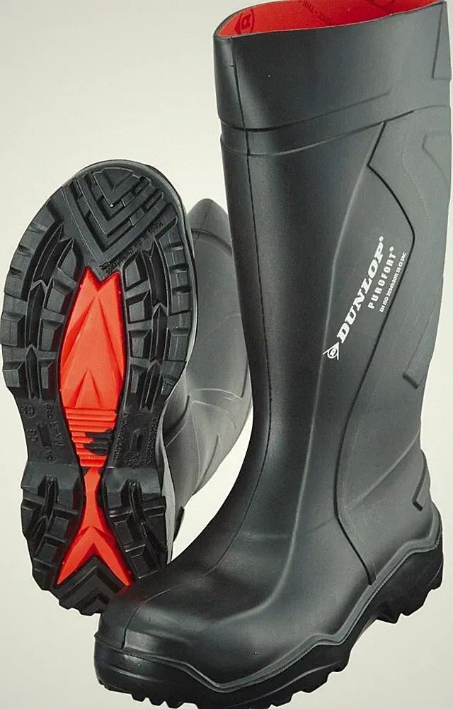 DUNLOP Sicherheitsstiefel Gummistiefel Purofort Gummi Stiefel S5 schwarz 39-47