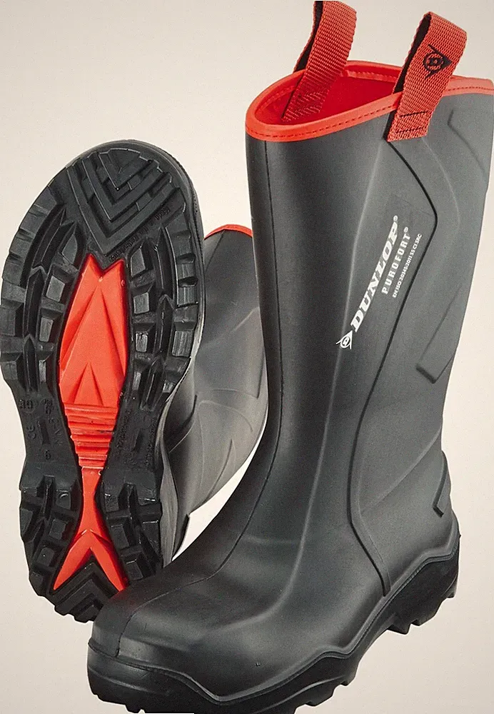 DUNLOP Sicherheitsstiefel S5 Gummistiefel Stiefel Thermostiefel schwarz Gr 39-46