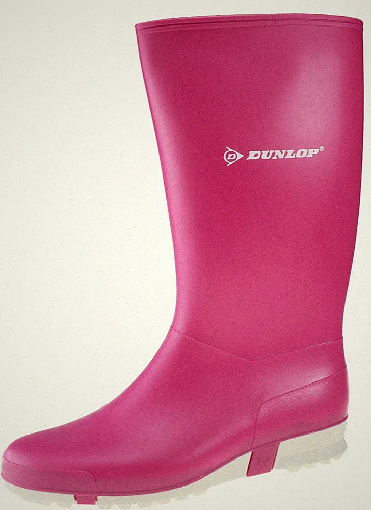 Dunlop Sport Gummistiefel pink/weiß rosa Slipper Damen Mädchen
