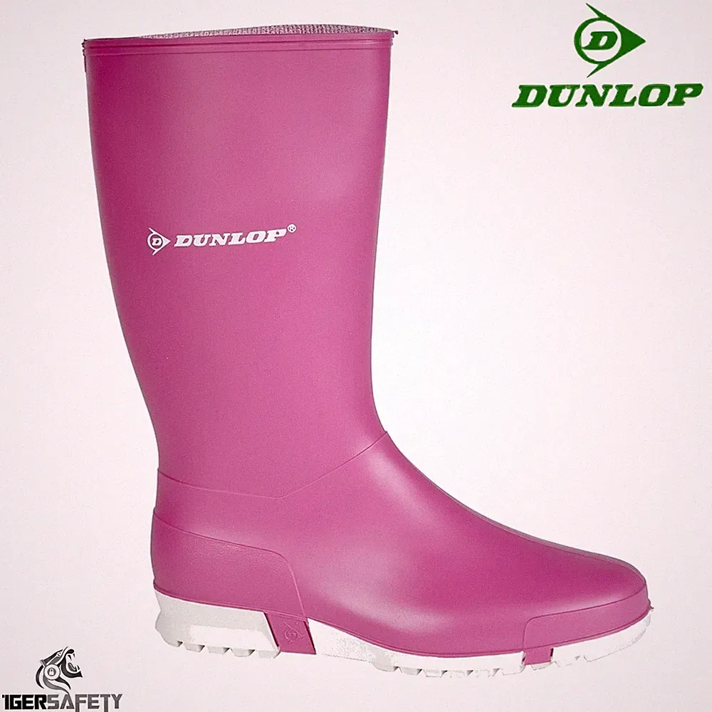 Dunlop Sport Kinder / Damen PVC Gummi Gummistiefel Regenstiefel